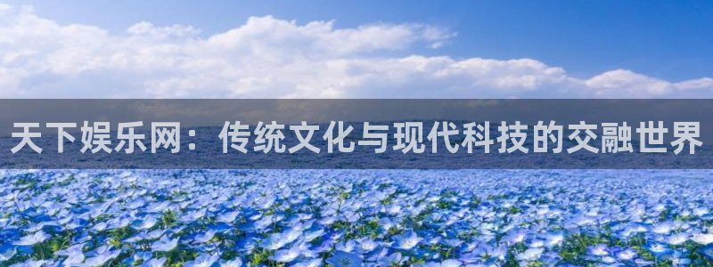 焦点娱乐体育官网注册：天下娱乐网：传统文化与现代科技的交融世界